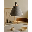 design for the people by Nordlux Pendelleuchte STRAP 36, E27, IP20, hellgrau