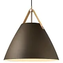 design for the people by Nordlux Pendant luminaire STRAP 48, 48cm, E27, IP20, metal, beige