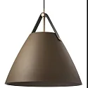 design for the people by Nordlux Pendant luminaire STRAP 48, 48cm, E27, IP20, metal, beige