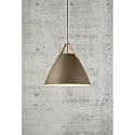 design for the people by Nordlux Pendant luminaire STRAP 48, 48cm, E27, IP20, metal, beige