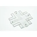 Zubehör für 3-Phasen Stromschiene GLOBALtrac® PRO (Einbau) - Abdeckplatte XTSF 30 für L-, T- und Kreuzverbinder, Weiß
