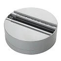 3-Phasen FIX POINT™ / Deckenauslass GA 70, für GLOBALtrac® Adapter bis max. Länge 8.5cm, Silber