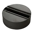 3-Phasen FIX POINT™ / Deckenauslass GA 70, für GLOBALtrac® Adapter bis max. Länge 8.5cm, Schwarz