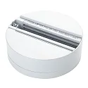 3-phase ceiling canopy GLOBALtrac® - FIX POINT™ GA 70 1-fold, round, surface-mounted version, white