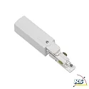 Zubehör für 3-Phasen Stromschiene GLOBALtrac® PULSE - Einspeisung XTSC 612, DALI steuerbar - Links, Weiß