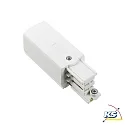 Zubehör für 3-Phasen Stromschiene GLOBALtrac® PRO - End-Einspeisung XTS 12 - Links, Weiß
