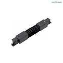 Zubehör für 3-Phasen Stromschiene GLOBALtrac® PULSE - Flexibler Verbinder XTSC 623, DALI steuerbar, Schwarz