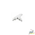Zubehör für 3-Phasen Stromschiene GLOBALtrac® PRO - T-Verbinder XTS 37 - Links (Stromführung innen), Weiß
