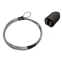 Zubehör für GLOBALtrac® 3-Phasen Stromschienen - Seilabhängungs-Set SPW12SK-5, 500cm, Schwarz