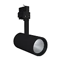 LED 3-Phasen-Strahler TRACKLIGHT SPOT D75 NFL, Ø 7.5cm, CRi >90, UGR <16, verstellbar, 25W 3000K 1750lm 24°, schwarz