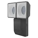 LED Außenwandleuchte ENDURA® PRO SPOT SENSOR, IP55 IK05, 16W 4000K 1500lm 50°, Kopf verstellbar, Multi-Sensor, Dunkelgrau