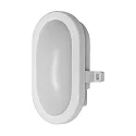 Outdoor LED Aufbauleuchte BULKHEAD, IP54 IK06, oval, 6W 4000K 420lm 120°, PC / ABS-Abdeckung, Weiß