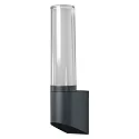 LED Außenwandleuchte ENDURA STYLE FLARE FLARE WALL, IP44, 7W 3000K 470lm 230°, Alu dunkelgrau / PC klar