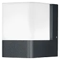LED Außenwandleuchte SMART+ WIFI CUBE WALL RGB+W, IP44 IK03, 10W RGB+3000K 500lm 205°, Alu dunkelgrau / PC matt
