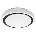 LED Aufbauleuchte SMART + WIFI ORBIS MOON, IP20, Ø 38cm, 26W 3000-6500K (Tunable White) 1500lm 154°, schwarz