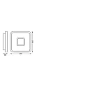 Ledvance LED Deckenleuchte SMART+ WIFI ORBIS STELLA, Up/Down (getrennt regelbar), 48.5 x 48.5cm, 32W RGB + 3000-6500K 1800lm 110°