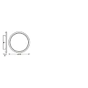 Ledvance LED Bad-Aufbauleuchte SMART+ WIFI ORBIS DISC, IP44, Ø 40cm, 25W 3000-6500K 1900lm 110°, weiß