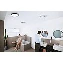 Ledvance LED Bad-Aufbauleuchte SMART+ WIFI ORBIS DISC, IP44, Ø 50cm, 32W 3000-6500K 2700lm 110°, schwarz