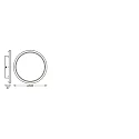 Ledvance LED Bad-Aufbauleuchte SMART+ WIFI ORBIS DISC, IP44, Ø 50cm, 32W 3000-6500K 2700lm 110°, schwarz