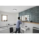 Ledvance LED Bad-Wandleuchte SMART+ WIFI ORBIS WALL ROUND, IP44, Lang, 48cm, 18W 3000-6500K 1200lm 110°, silber