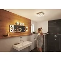 Ledvance LED Bad-Wandleuchte SMART+ WIFI ORBIS WALL WAVE, IP44, 32cm, 2-flammig, 15W 3000-6500K 800lm 110°, weiß
