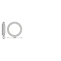 Ledvance LED Deckenleuchte SMART+ WIFI ORBIS CEILING CIRCLE, IP20 IK03, Ø 46cm, 28W RGB + 3000-6500K 750lm 110°, schwarz