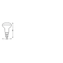 Ledvance LED reflector lamp SMARTWFR5040 3W 220VRGBW E14 4X1 LEDV RGBW, controllable via WLAN / WIFI