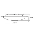 Ledvance LED Deckenleuchte ORBIS® SPARKLE REMOTE-CCT-DIM, Ø 46cm, 24W 2700-6500K 2000lm 120°, dimmbar, mit FB