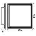 Ledvance SMART WIFIPLANPLUSRGBFR300X300RGBTW
