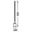 Ledvance SMART WIFI FLOOR CORNERSLIM RGBTWWT tunable white, RGB, controllable via WLAN / WIFI, dimmable