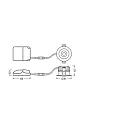 Ledvance LED Einbau-Downlight SPOT FIX 8W 940 PS DIM IP44 WT