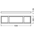 Ledvance PL 1200 SURFACE MOUNT KIT BK LEDV