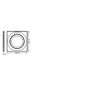Ledvance cover SP CBO RING ADJ SQUARE BK square, adjustable