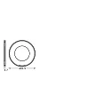 cover SP CBO RING FIX ROUND BN round, rigid