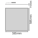 Ledvance LED Einbau-Panel BIOLUX HCL PL 600 S DALI TW, 59.5 x 59.5cm, 40W 2700-6500K 4600lm 90°, CRi >90, UGR >19