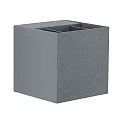 Paulmann Paulmann Wall luminaire LED Cybo square, 2x3W, 8x8cm, gray