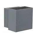 Paulmann LED Außenwandleuchte CYBO, IP65, eckig, 10x10cm, 2x 3,5W 2700K 85°, drehbar, grau