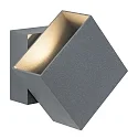 Paulmann LED Außenwandleuchte CYBO, IP65, eckig, 10x10cm, 2x 3,5W 2700K 85°, drehbar, grau
