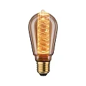 Dekorative LED Edisonlampe ST64 INNER GLOW SPIRAL, E27, 4W 1800K 200lm, Goldglas
