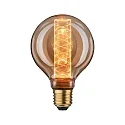Dekorative LED Globelampe G95 INNER GLOW SPIRAL, E27, 4W 1800K 200lm, Goldglas