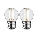 filament lamp drop P45 set of 2 E27 5W 470lm 2700K CRI >80 