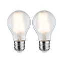 2er-Set LED Filament Standardform A60, 230V, E27, 7W 2700K 806lm, matt