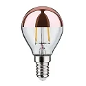 Paulmann LED Filament Kopfspiegel-Tropfen KUPFER, 230V, E14, 2.6W 2700K 220lm, klar