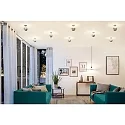 Paulmann LED Deko-Filament G95 Kopfspiegel SILBER, Ø 9.5cm, 230V, E27, 6.5W 2700K 600lm, dimmbar