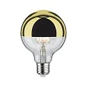 LED Deko-Filament G95 Kopfspiegel GOLD, Ø 9.5cm, 230V, E27, 6.5W 2700K 600lm, dimmbar
