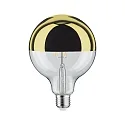 Paulmann LED Deko-Globe G125 Kopfspiegel GOLD, 230V, E27, 6.5W 2700K  600lm, dimmbar, klar