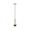 Paulmann LED Deko-Globe G125 Kopfspiegel GOLD, 230V, E27, 6.5W 2700K  600lm, dimmbar, klar