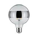 Paulmann LED Deko-Globe G125 Ringspiegel SILBER, 230V, E27, 6.5W 2700K 640lm, dimmbar, klar