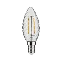 Paulmann LED Filament Kerze gedreht, 230V, E14, 2.6W 2700K 280lm, Glas klar
