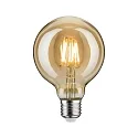 LED Filament Globe Lamp G95 GOLD, 230V, E27, 6.5W  2500K 680lm, not dimmable, glass clear